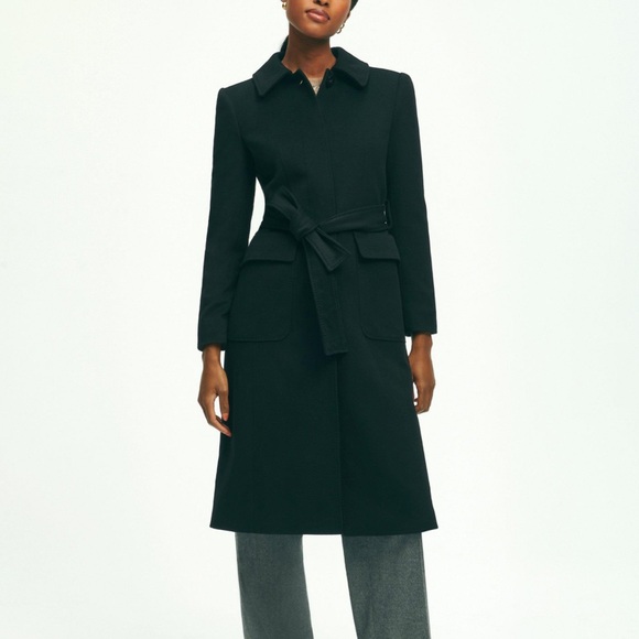 Brooks brothers brushed wool twill coat - Picture 1 of 6